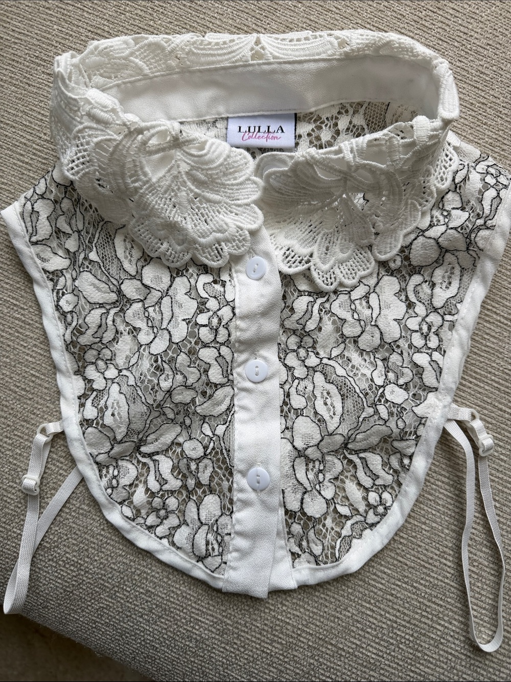 White Lace Detachable Collar Lulla collection one size